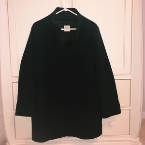 Cinzia Rocca DUE Stand Collar Wool Blend Coat